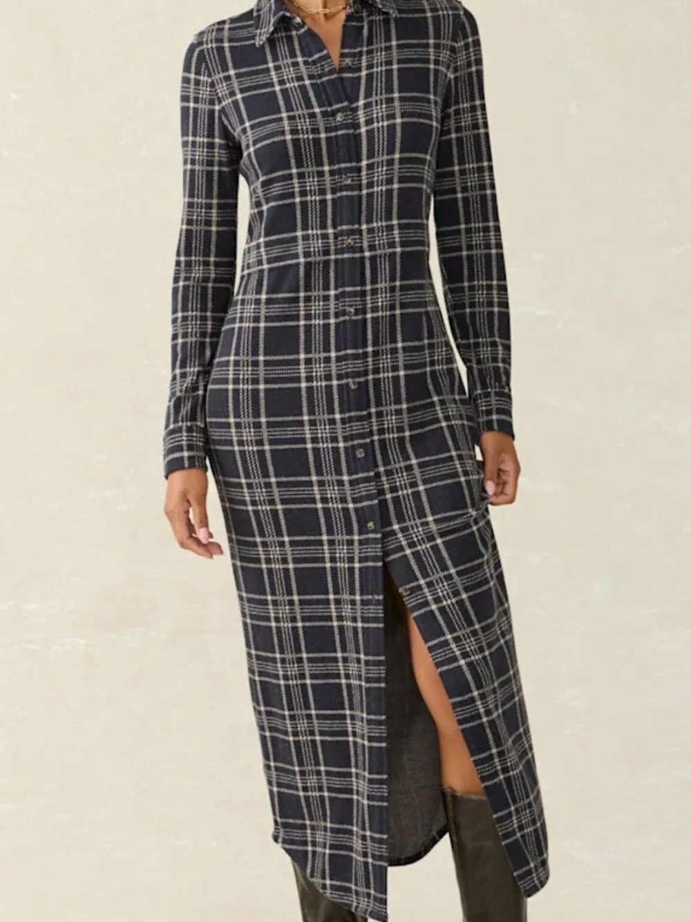 Faherty Plaid Legend Maxi Dress